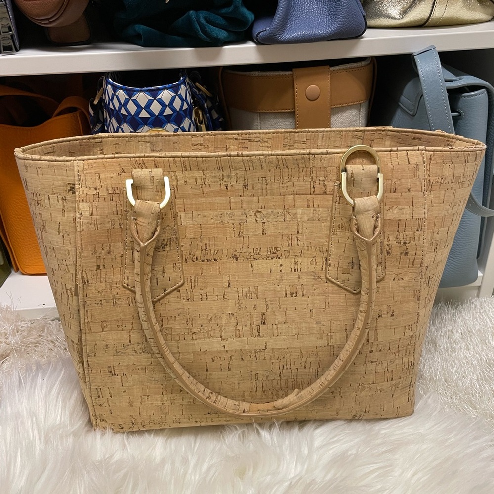 Dagne Dover Mini Tote in Cork (has damage)